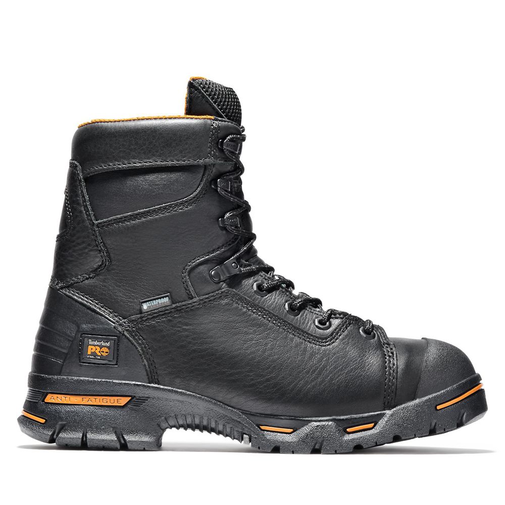 Botas de Trabajo Timberland Hombre Pro® Endurance 8" Steel Toe Negras - Chile LTE-471938